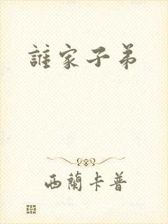 谁家子弟封面