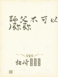 师父不可以(限)弥弥封面