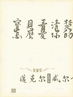 宝贝看清楚我是怎么爱你的小说