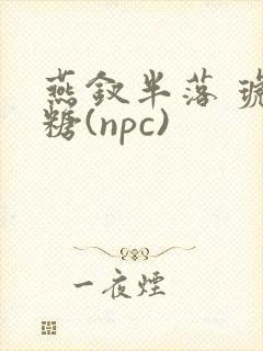 燕钗半落 琥珀糖(npc)