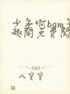 少年啊bgm笔趣阁免费阅读全文下载