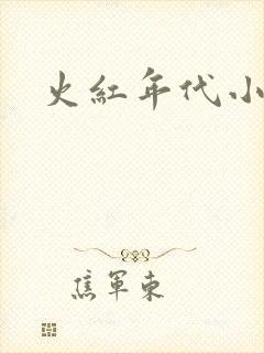 火红年代小说封面