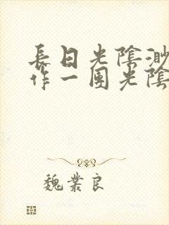 长日光阴渺渺乱作一团光阴似箭