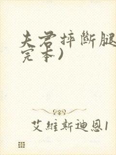 夫君摔断腿后(完本)