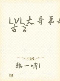 LVL大哥弟媳古言封面