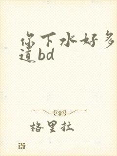 你下水好多下水道bd