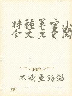 特种军官小小妻全文免费阅读封面