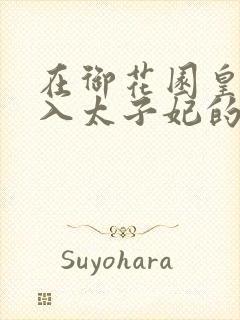 在御花园皇上进入太子妃的小说