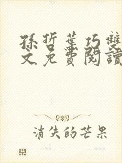 孙哲叶巧双修全文免费阅读笔趣阁