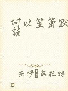 何以笙箫默 小说