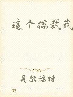 这个总裁我要了封面