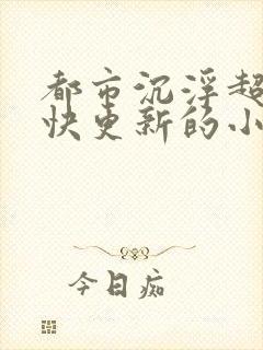 都市沉浮超前超快更新的小说