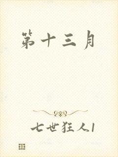 第十三月封面