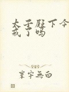 太子殿下今天破戒了吗