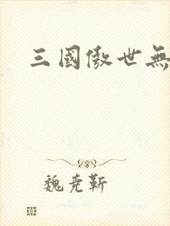 三国傲世无双封面