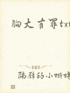 胸大有罪txt