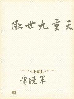 傲世九重天小说