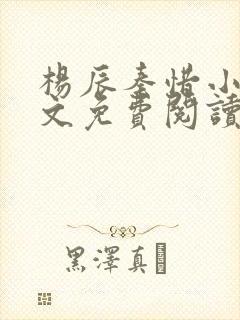 杨辰秦惜小说全文免费阅读最新