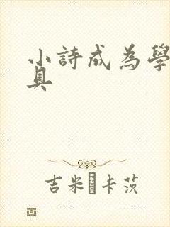 小诗成为学校教具封面
