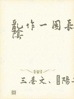 乱作一团长日光阴封面