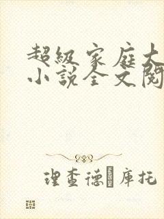 超级家庭大杂烩小说全文阅读