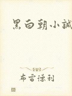 黑白朝小诚