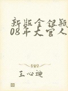 新版金银瓶2008年大官人封面