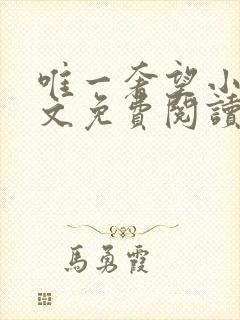 唯一奢望小说全文免费阅读封面