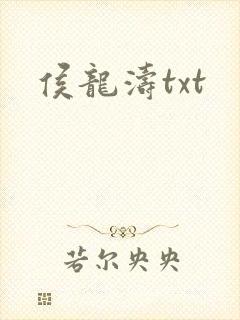 侯龙涛txt封面