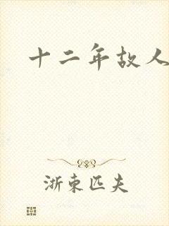 十二年故人戏