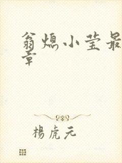 翁熄小莹最新节章