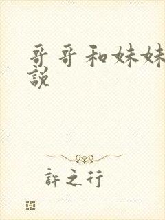 哥哥和妹妹的小说