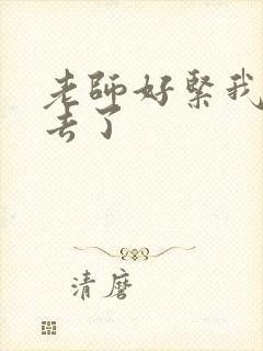 老师好紧我要进去了封面