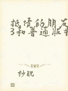 抵债的朋友麦子3和普通版对比封面