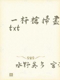 一杆枪扫尽全家txt