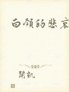 白领的悲哀封面