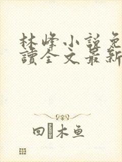 林峰小说免费阅读全文最新章节