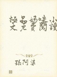 极品妈咪小说全文免费阅读封面