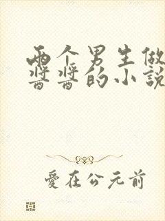 两个男生做酿酿酱酱的小说