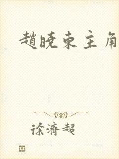 赵晓东主角小说封面