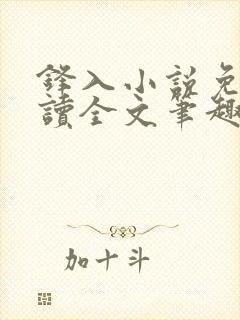 锋入小说免费阅读全文笔趣阁