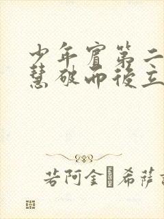 少年宾第二部珏慧破而后立