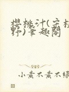 樱桃汁(宋枝江野)笔趣阁