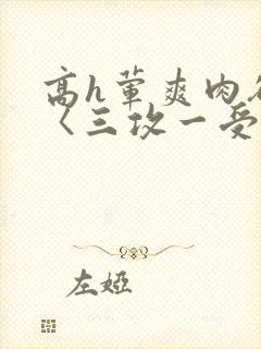 高h荤爽肉欲文〈三攻一受〉视频