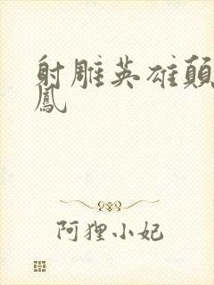 射雕英雄颠倒鸾凤封面