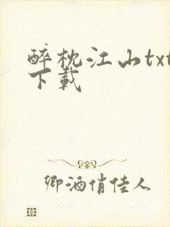 醉枕江山txt下载