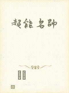 超能名帅封面