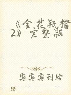 《金花瓶楷梅花2》完整版封面