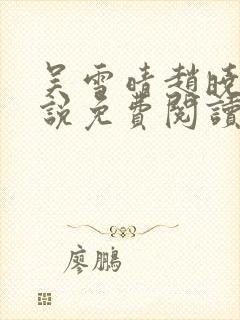 吴雪晴赵晓东小说免费阅读封面