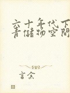 六十年代下乡知青储物空间